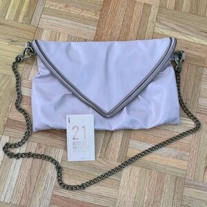 Matt & Nat Envelope Clutch w/ 2 Straps - Soft Pink - Zipper Detail - Unworn!